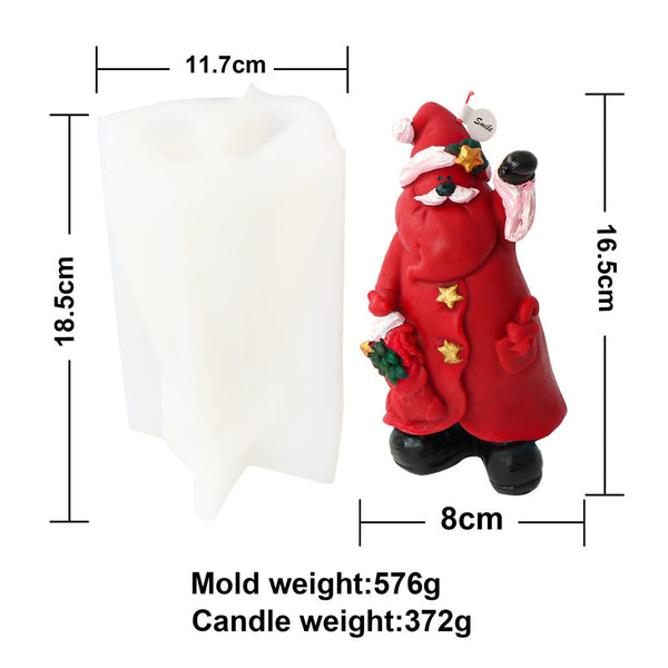 Christmas Tree Santa Claus Present Mold Mould Candle Epoxy Resin Soap Making