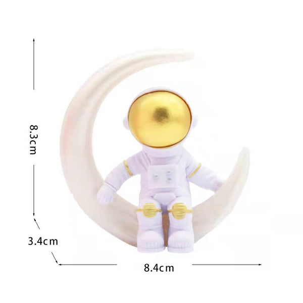 Astronaut Spaceman Rocket Cake Decoration Ornament Topper Plastic