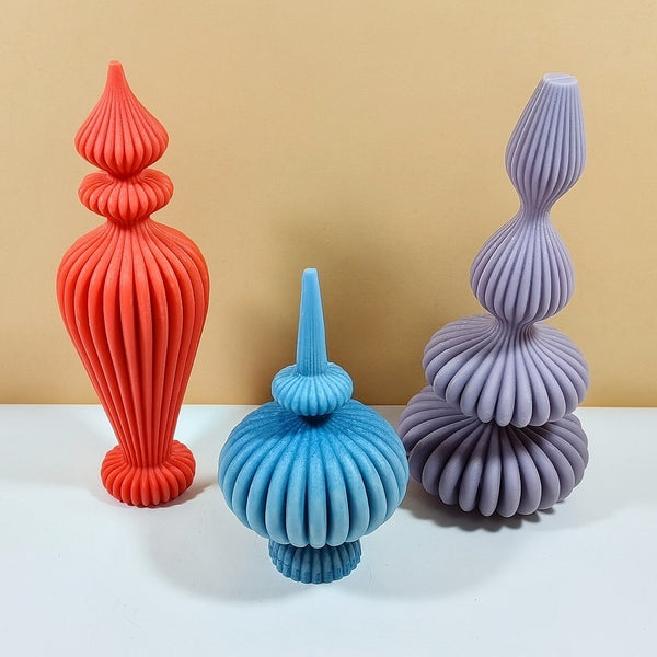 Irregular Texture Column Silicone Mold Mould Candle Epoxy Resin Soap