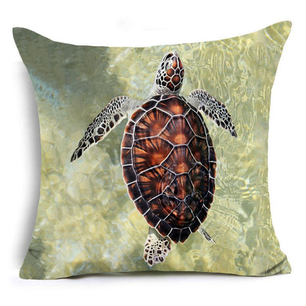 Turtle cushion cover assorted designs square 45cm