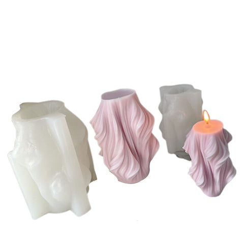 Geometric Wave Rotating Silicone Mold Mould Candle Epoxy Resin Soap