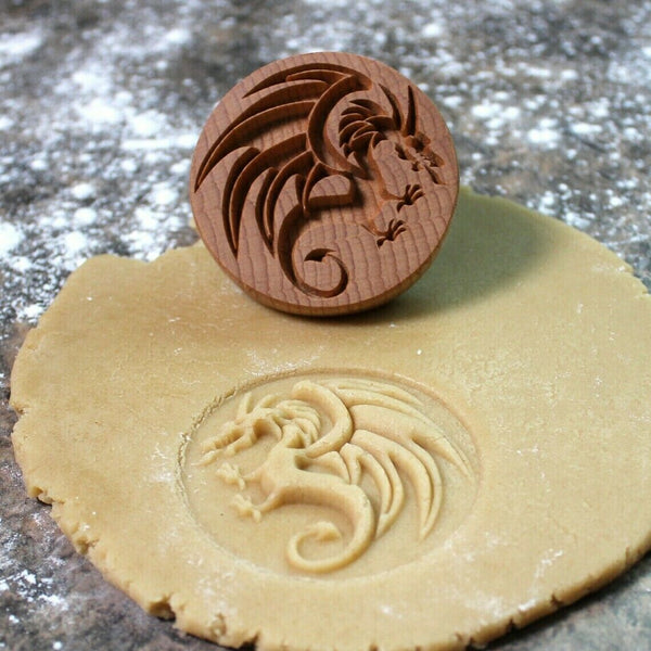 Beechwood Wooden Paw Print Bee Turtle Tree Biscuit Cookie Embossing Stamp Mold