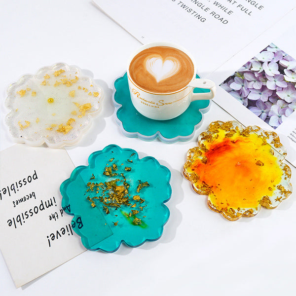 Flower Cherry Blossom Silicone Coaster Tray Mold Mould For Resin Epoxy Craft