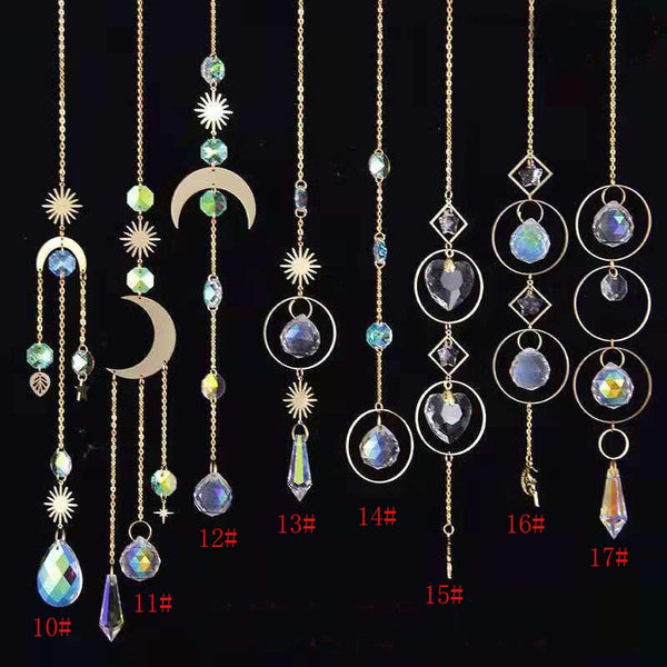 1pce Crystal Suncatcher Ball Prism Handmade Rainbow Maker Hanging Drop Pendant Decor
