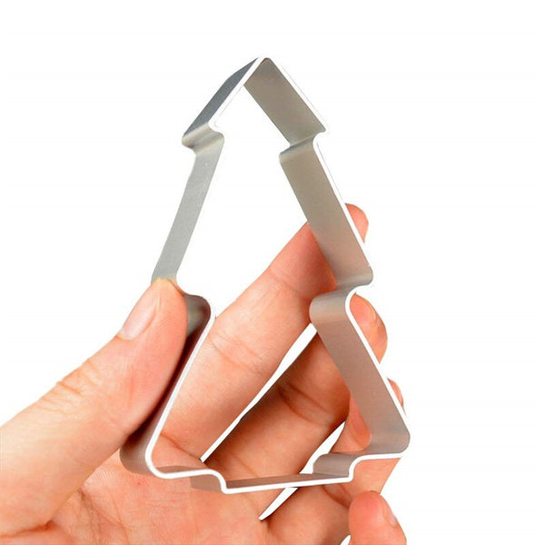 10 Pce Christmas Cookie Biscuit Cutter Mold Stainless Steel Metal Set
