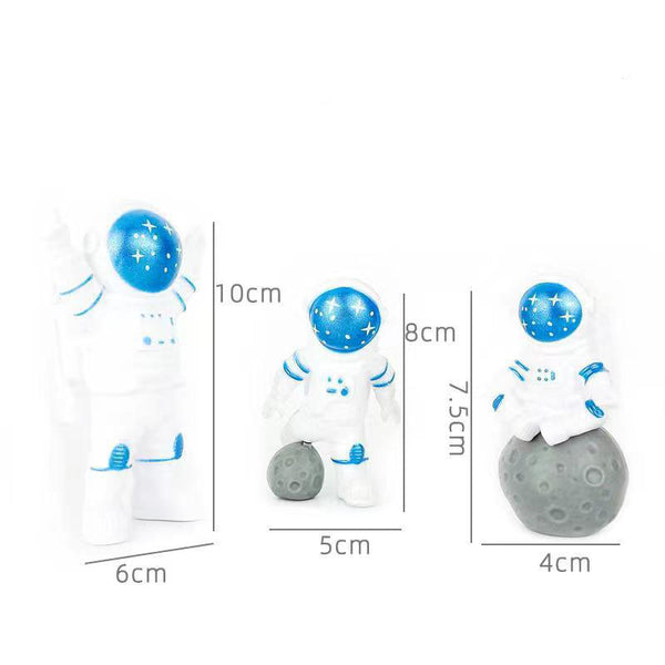 Astronaut Spaceman Rocket Cake Decoration Ornament Topper Plastic