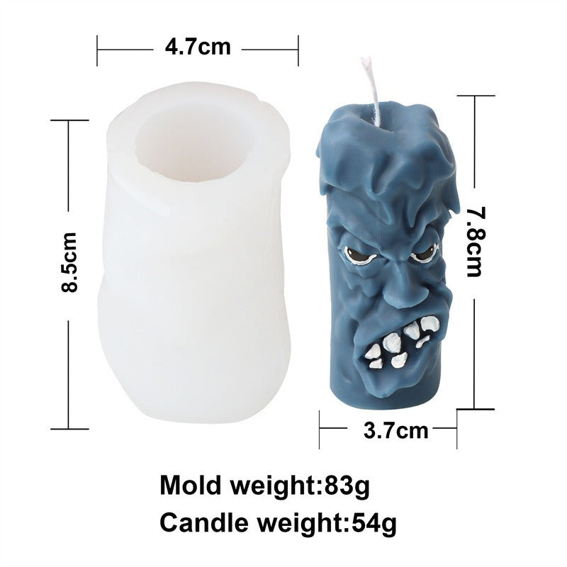 Funny Expression Happy Angry Face Silicone Mold Mould Candle Epoxy Resin Soap