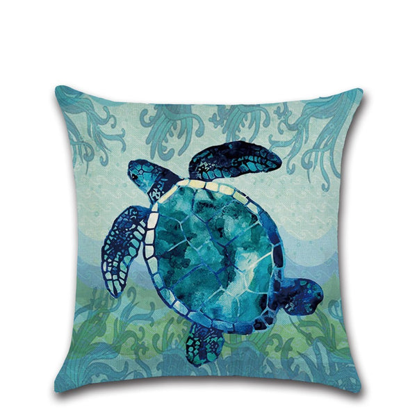 Turtle cushion cover assorted designs square 45cm