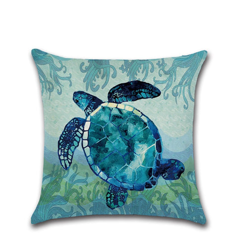 Turtle cushion cover assorted designs square 45cm
