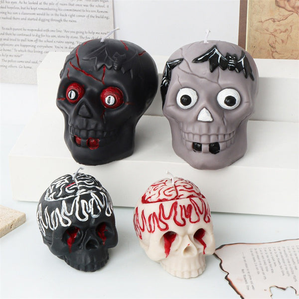 Halloween Skulls Bat Crows Silicone Mold Mould Candle Epoxy Resin Soap