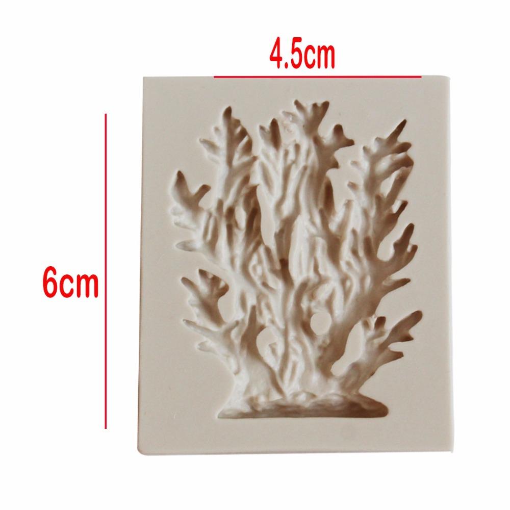 3D Seaweed Shape Silicone Mold For Fondant Icing Sugarcraft Cake Decoration