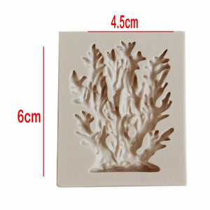 3D Seaweed Shape Silicone Mold For Fondant Icing Sugarcraft Cake Decoration