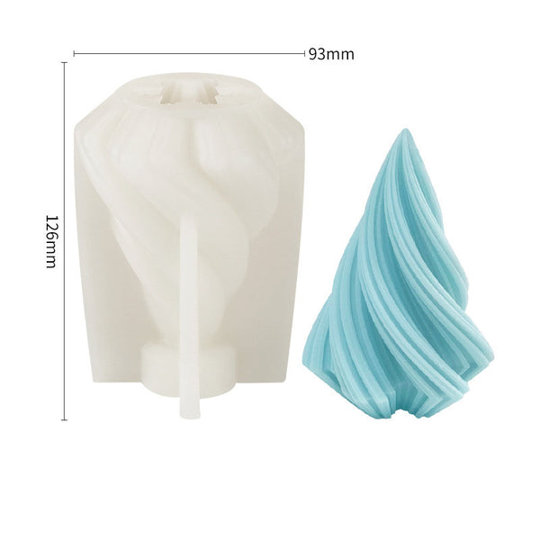 Spiral Swirl Candle Silicone Mold Mould Candle Epoxy Resin Soap