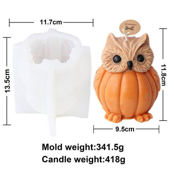 Halloween Pumpkin Ghost Witch Fox Owl Silicone Mold Mould Candle Epoxy Resin Soap