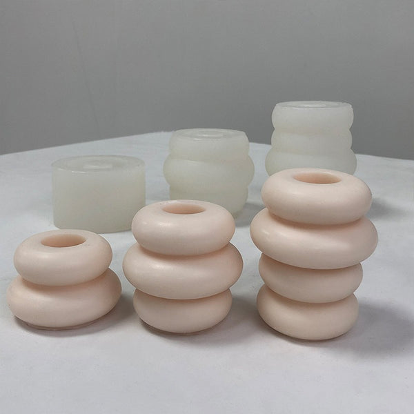 Geometric Donut Doughnut Silicone Mold Mould Candle Epoxy Resin Soap