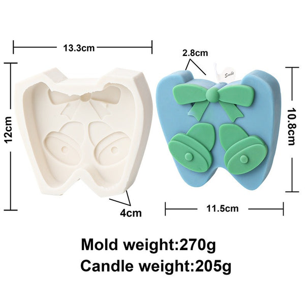 Christmas Alphabet 26 English Capital Letters Silicone Mold Mould Candle Epoxy Resin Soap