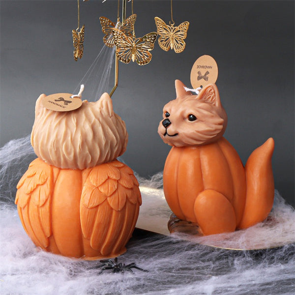 Halloween Pumpkin Ghost Witch Fox Owl Silicone Mold Mould Candle Epoxy Resin Soap