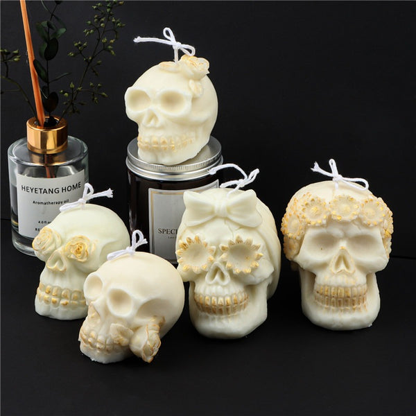 Halloween Skull Silicone Mold Mould Candle Epoxy Resin Soap