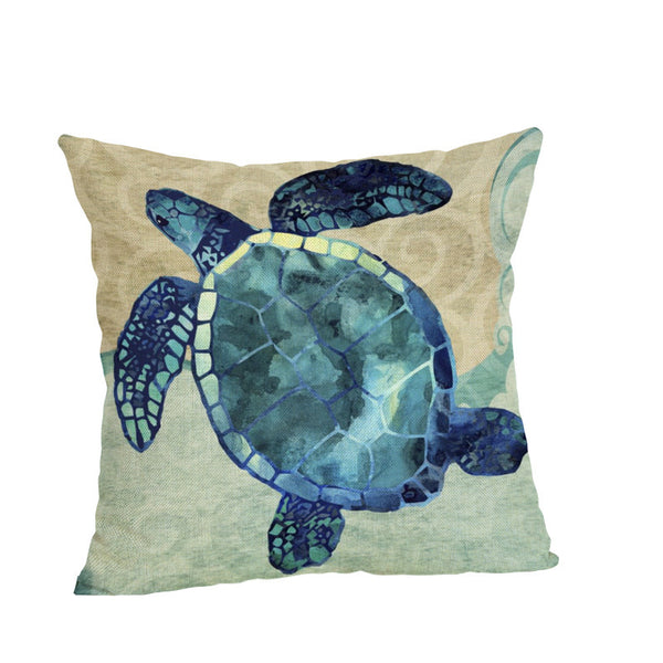 Turtle cushion cover assorted designs square 45cm
