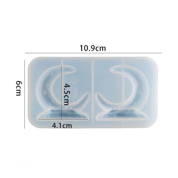 Crescent Moon Cloud Silicone Mold For Candle Epoxy Resin Soap Making