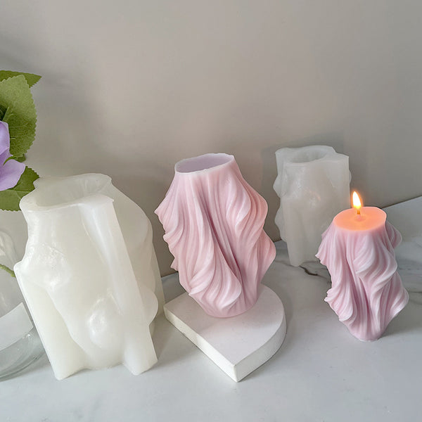 Geometric Wave Rotating Silicone Mold Mould Candle Epoxy Resin Soap