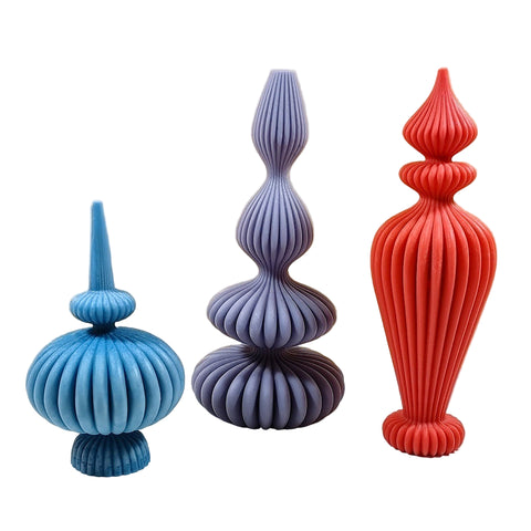 Irregular Texture Column Silicone Mold Mould Candle Epoxy Resin Soap