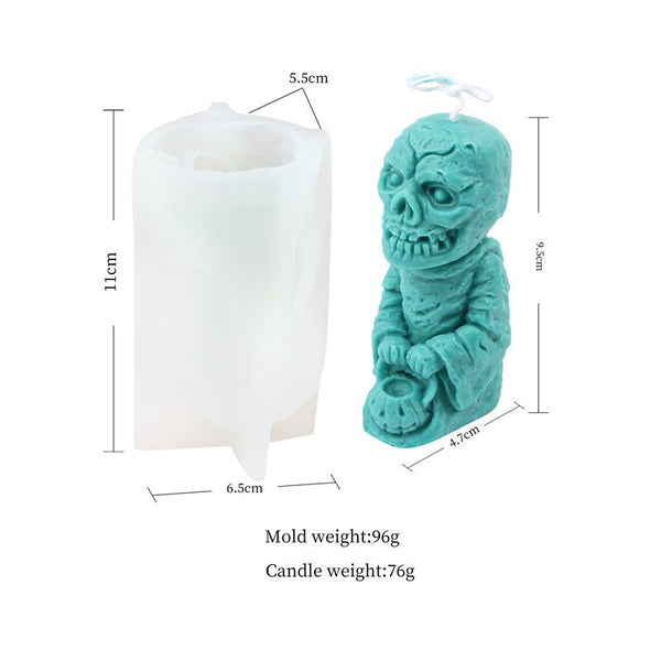 Dwarf Skull Lion Owl Figures Silicone Mold Mould Candle Epoxy Resin Soap
