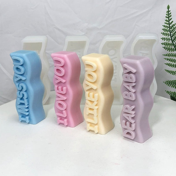 Miss Love Like You Dear Baby Silicone Mold Mould Candle Epoxy Resin Soap