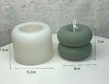 Geometric Donut Doughnut Silicone Mold Mould Candle Epoxy Resin Soap