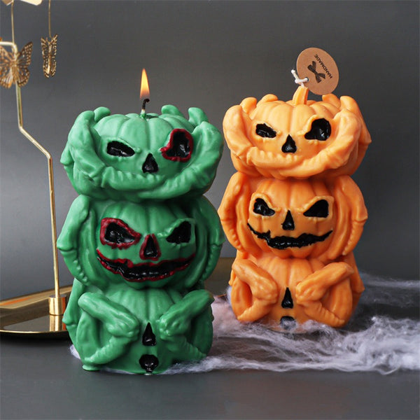 Halloween Pumpkin Ghost Witch Fox Owl Silicone Mold Mould Candle Epoxy Resin Soap