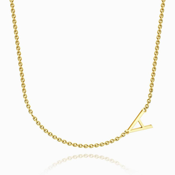 A-Z Custom Initial Letter Sterling Silver Necklace Jewellery Gift