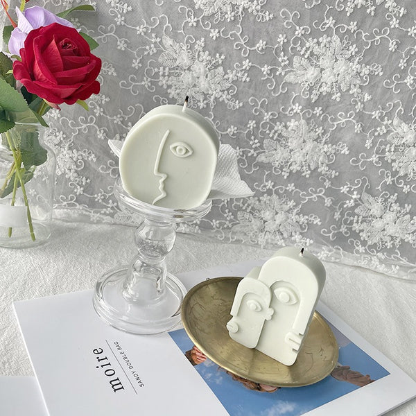 Human Face Abstract Expression Silicone Mold Mould Candle Epoxy Resin Soap