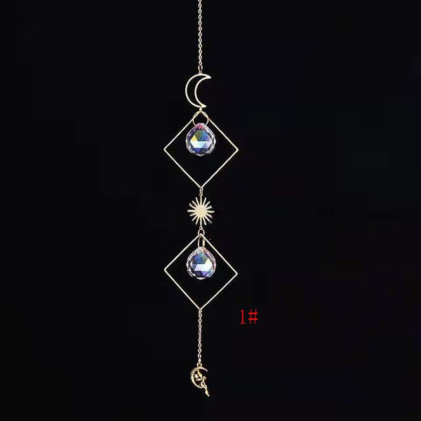 1pce Crystal Suncatcher Ball Prism Handmade Rainbow Maker Hanging Drop Pendant Decor
