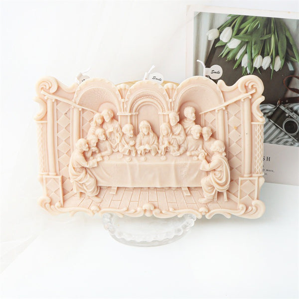 Last Supper Silicone Mold Mould For Candle Epoxy Resin Soap Making 23 x 14.5cm