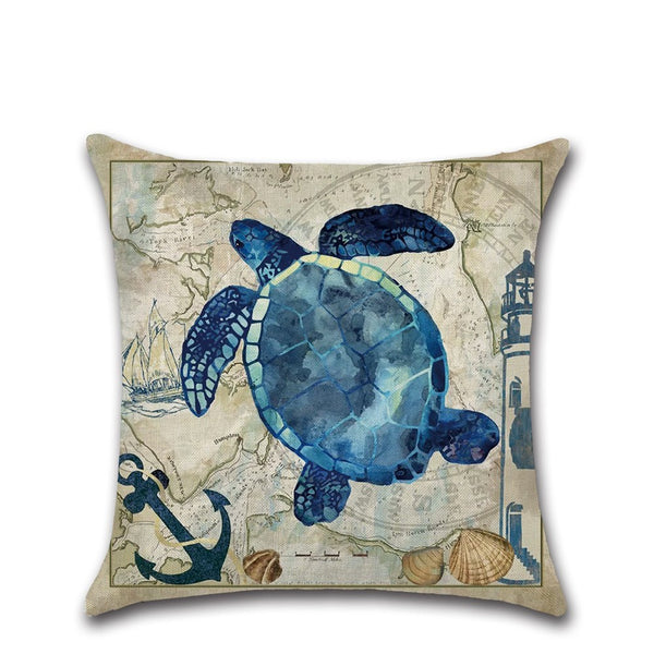 Turtle cushion cover assorted designs square 45cm