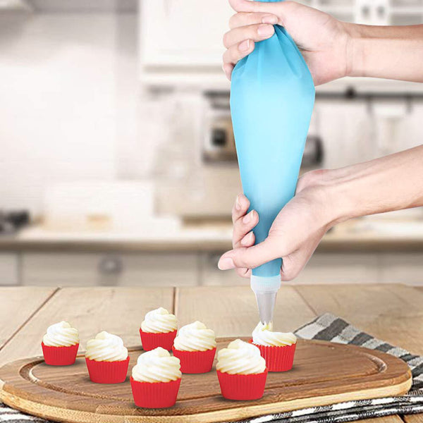107 Pce Piping Icing Nozzles Tips Bags Turntable Scrapers Fondant Tools Cake Cupcake Decorating