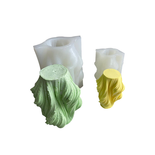 Geometric Wave Rotating Silicone Mold Mould Candle Epoxy Resin Soap