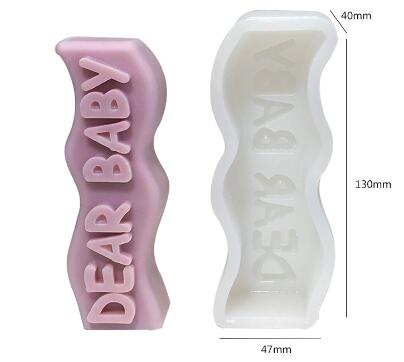 Miss Love Like You Dear Baby Silicone Mold Mould Candle Epoxy Resin Soap
