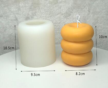 Geometric Donut Doughnut Silicone Mold Mould Candle Epoxy Resin Soap