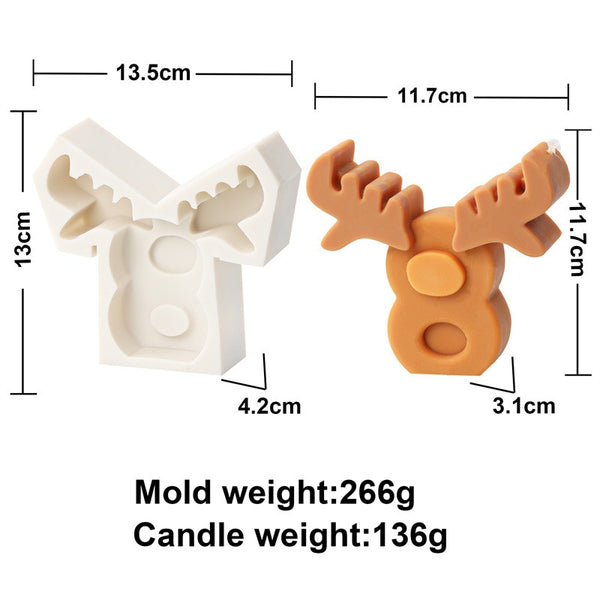 Christmas 0-9 Numbers Silicone Mold Mould Candle Epoxy Resin Soap