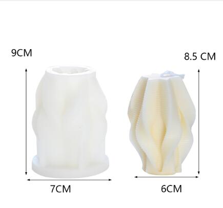 Geometric Ribbed Irregular Silicone Mold Mould Candle Epoxy Resin Soap