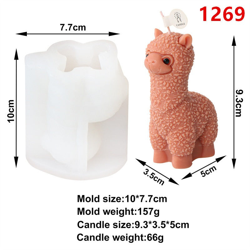 Alpaca Llama Silicone Mold Mould For Candle Epoxy Resin Soap Making