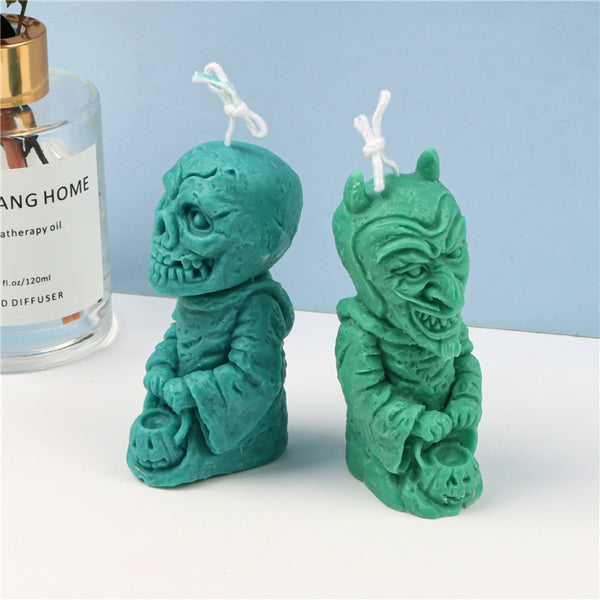 Dwarf Skull Lion Owl Figures Silicone Mold Mould Candle Epoxy Resin Soap