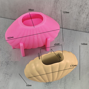 Shell Vase Silicone Mold Mould Candle Epoxy Resin Soap