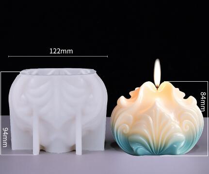 Wavy Shell Silicone Mold Mould Candle Epoxy Resin Soap 5 Designs