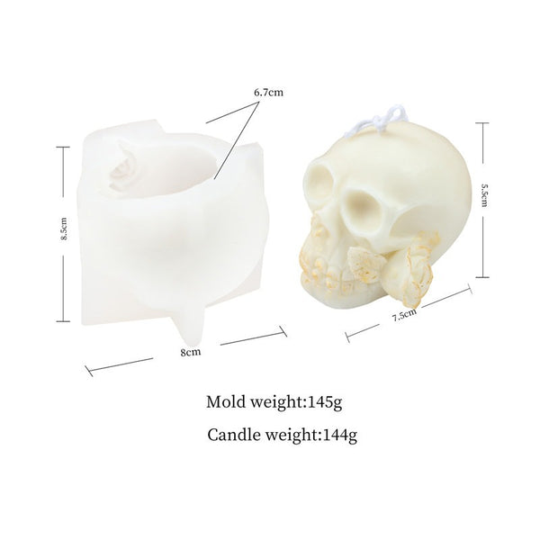 Halloween Skull Silicone Mold Mould Candle Epoxy Resin Soap
