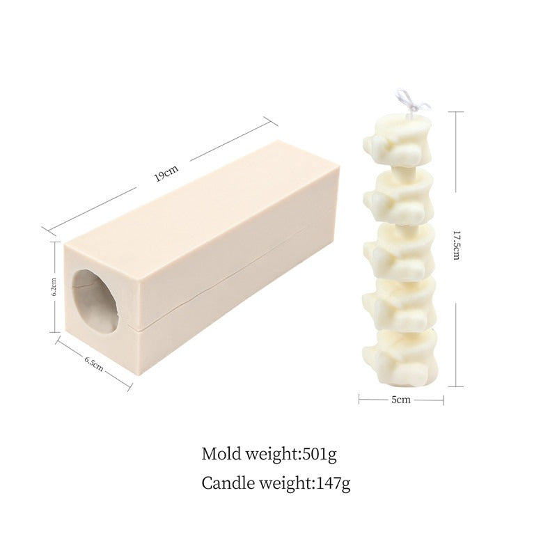 Spine Vertebrae Silicone Mold Mould Candle Epoxy Resin Soap 10cm 19cm
