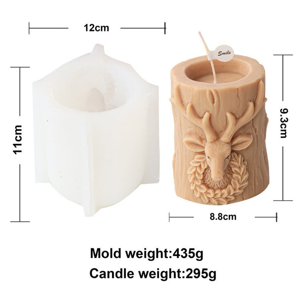 Santa Gingerbread Man Snowman Deer Head Mold Mould Candle Epoxy Resin Soap Making