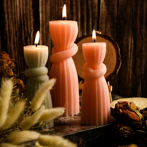 Rope Knot Pillar Column Silicone Mold Mould Candle Epoxy Resin Soap 12cm 15 cm