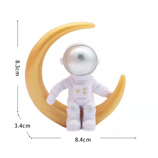 Astronaut Spaceman Rocket Cake Decoration Ornament Topper Plastic